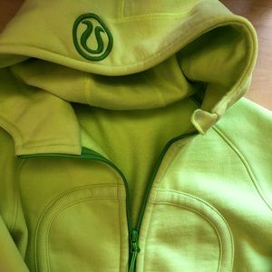 Lululemon scuba jacket lime green